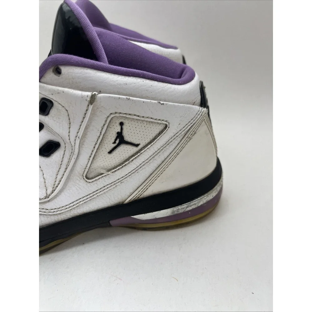 Nike Air Jordan XV.5 Team 7Y White Black Purple 375388-103 Youth Basketball